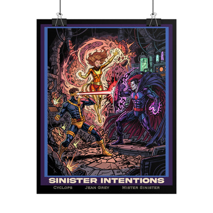 'Sinister Intentions' Comic Art Print (Cyclops · Jean Grey · Mister Sinister)