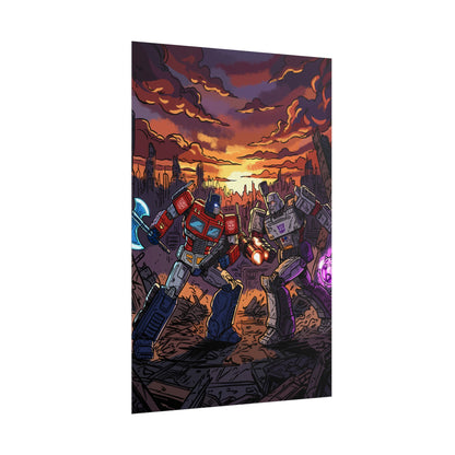 Optimus vs. Megatron - Poster