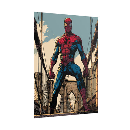 Spider-Man Brooklyn Bridge Art Poster