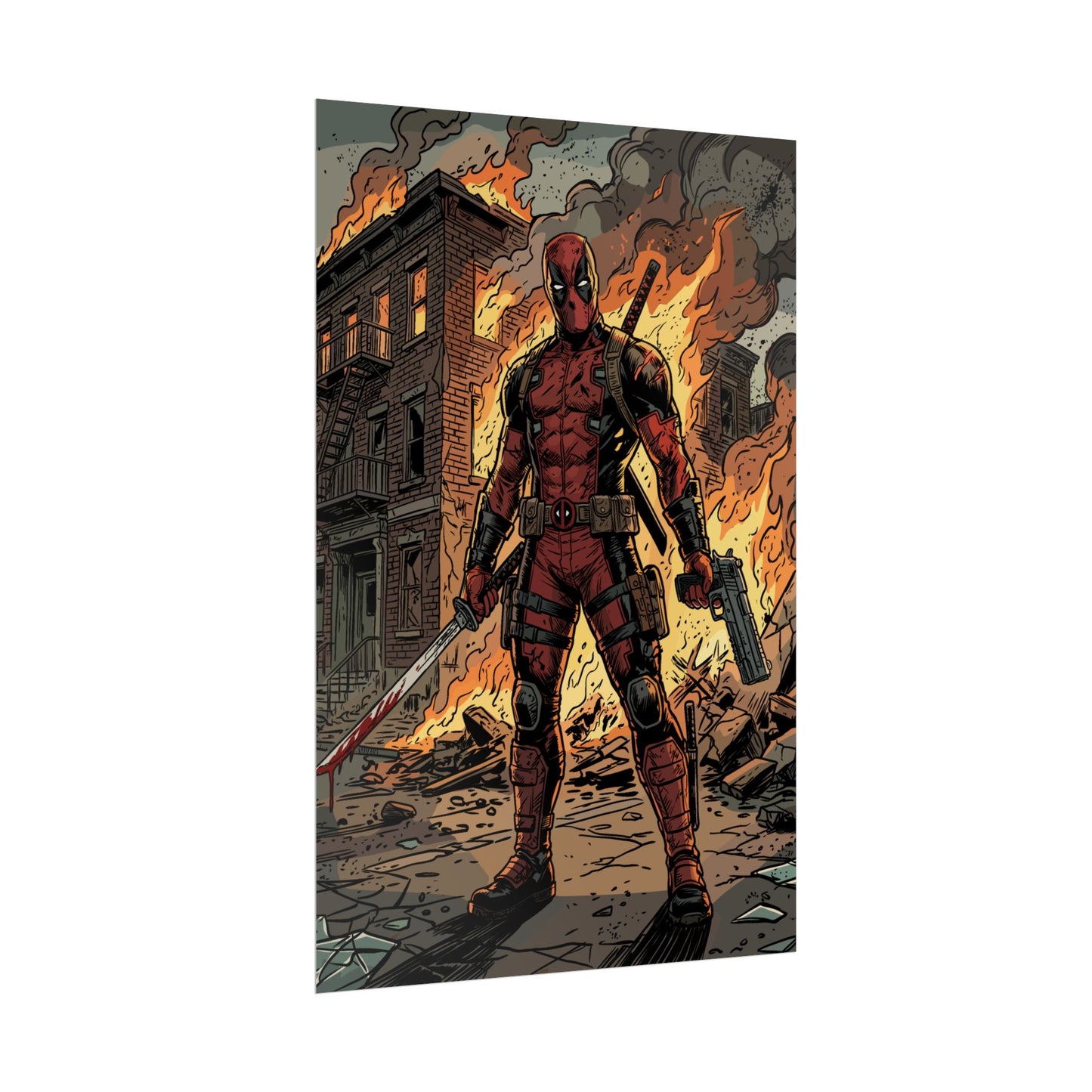 The Merc is On Fire - Poster