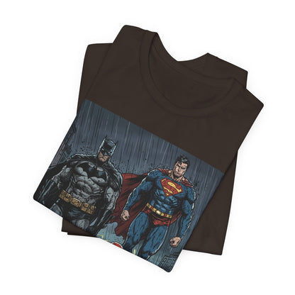 Superhero Team Graphic Tee — Batman, Superman & The Flash