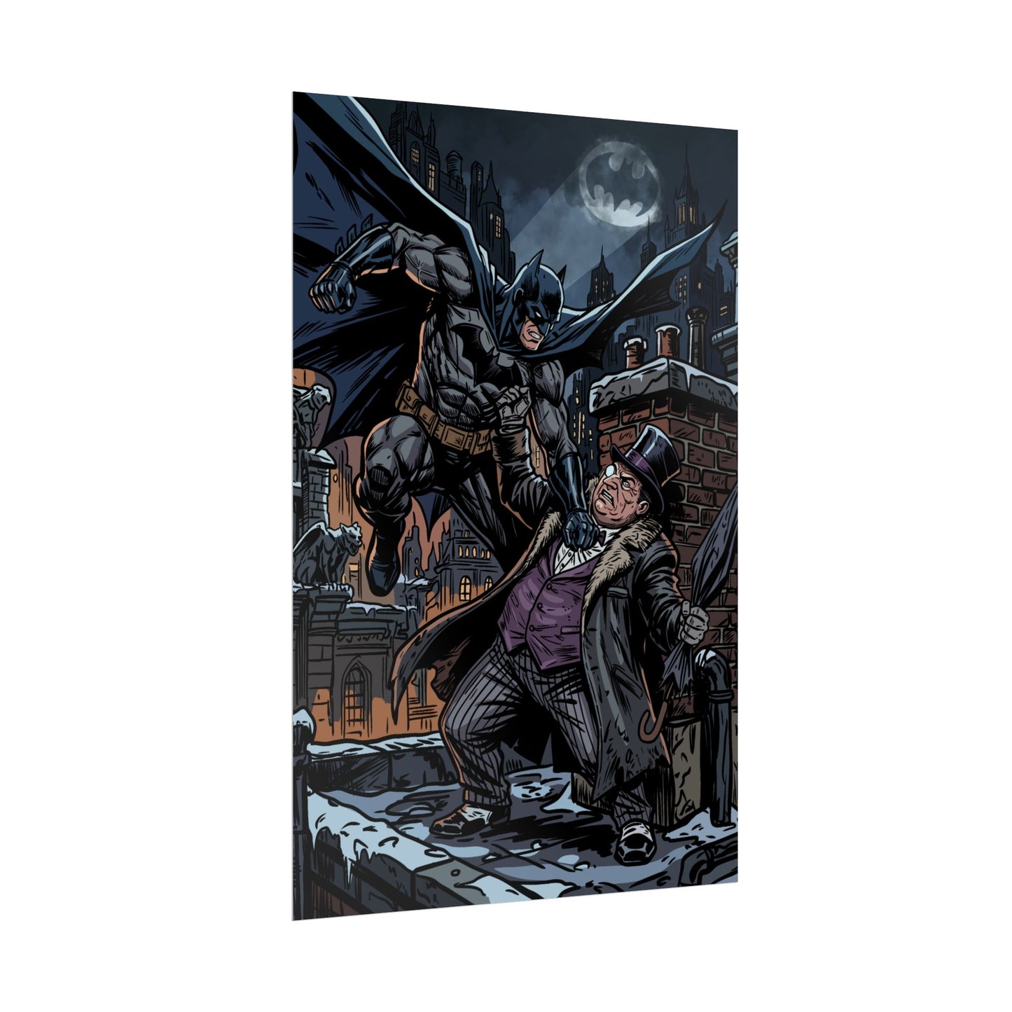 Batman vs. Penguin Rolled Poster