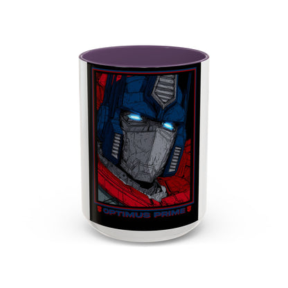 Optimus Prime Coffee Mug — Retro Robot Accent Ceramic Mug