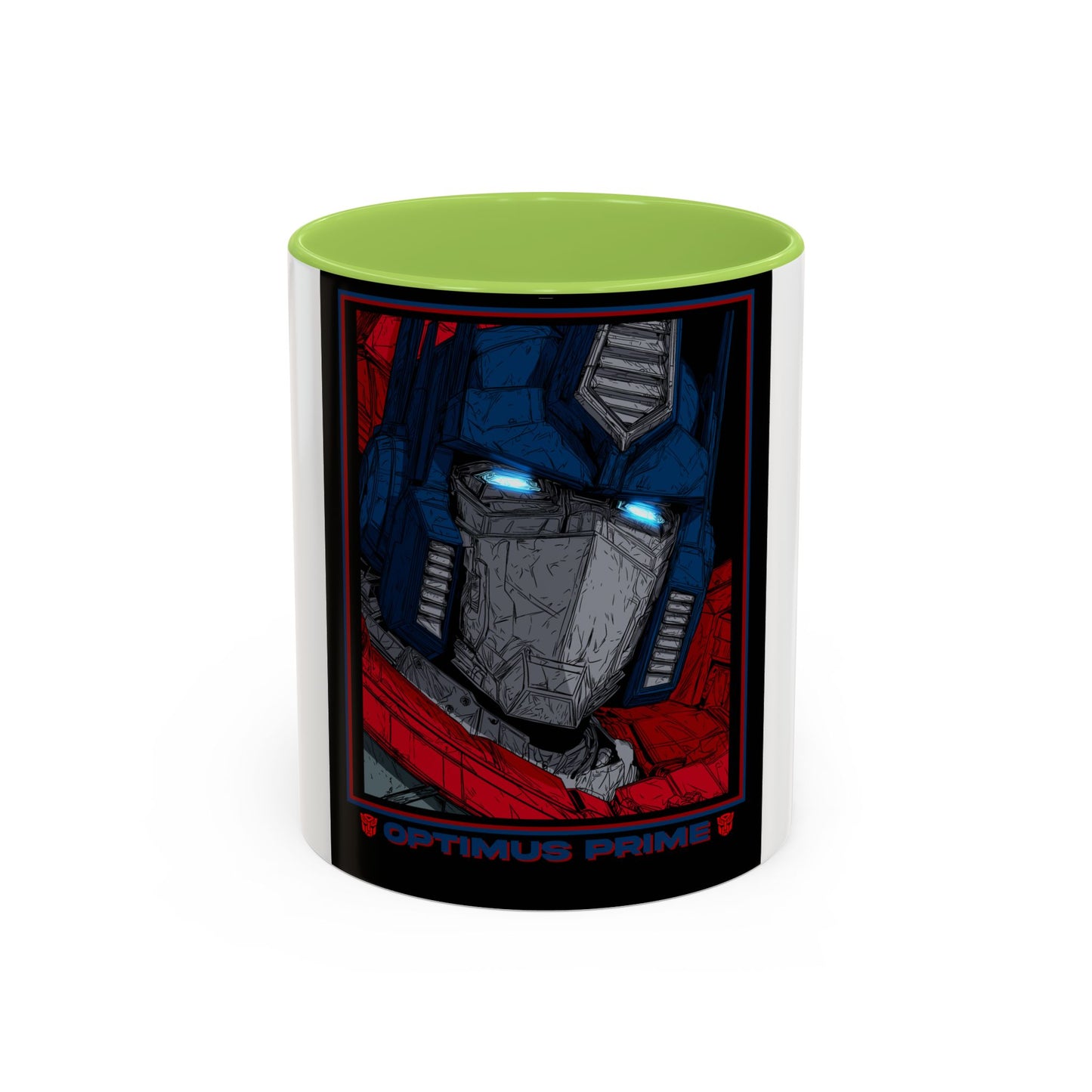 Optimus Prime Coffee Mug — Retro Robot Accent Ceramic Mug