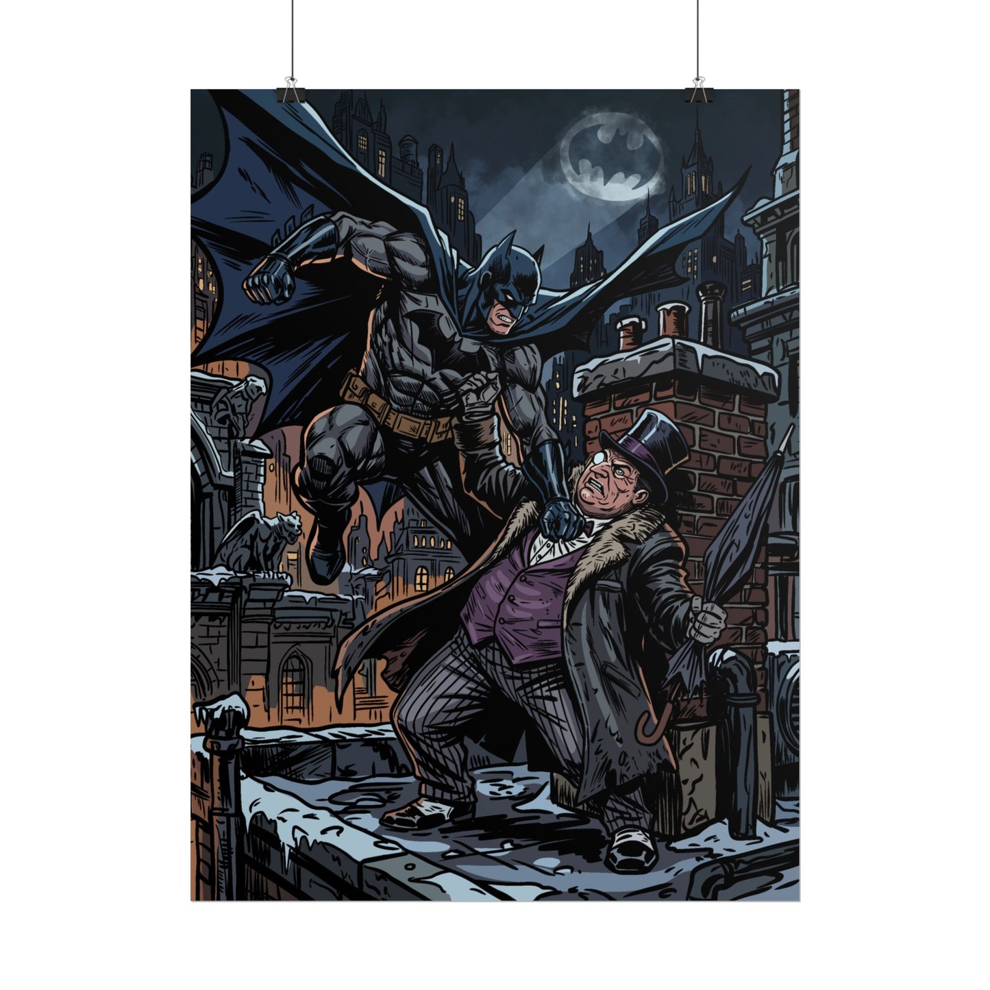 Batman vs. Penguin Rolled Poster