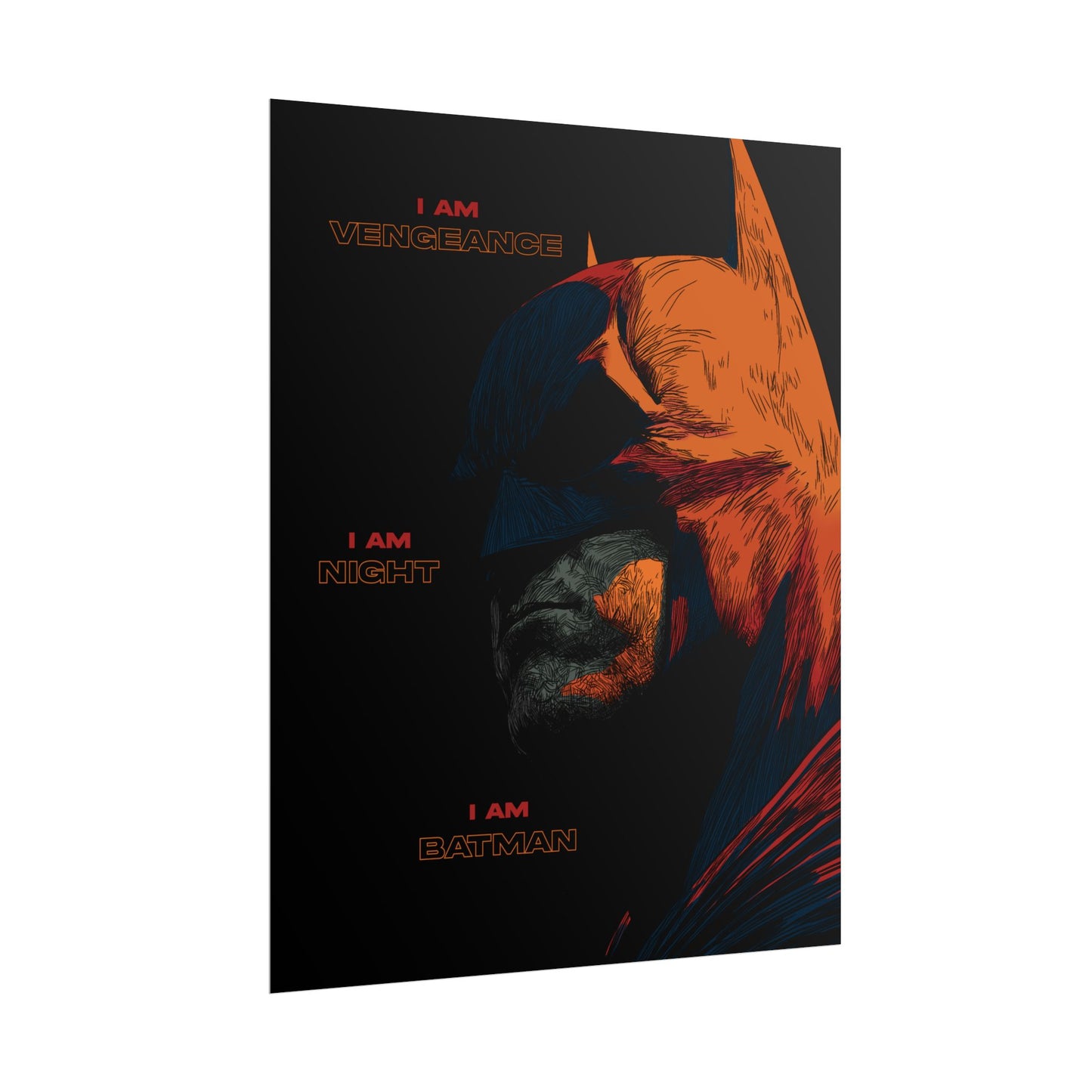 Batman 'I Am Vengeance' Rolled Poster
