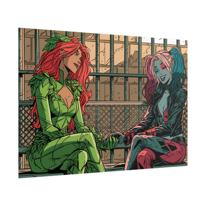 Poison Ivy & Harley Quinn - Jail Cell - Poster