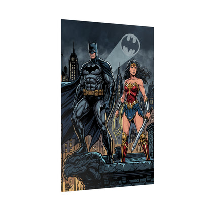 Batman & Wonder Woman City Night Poster