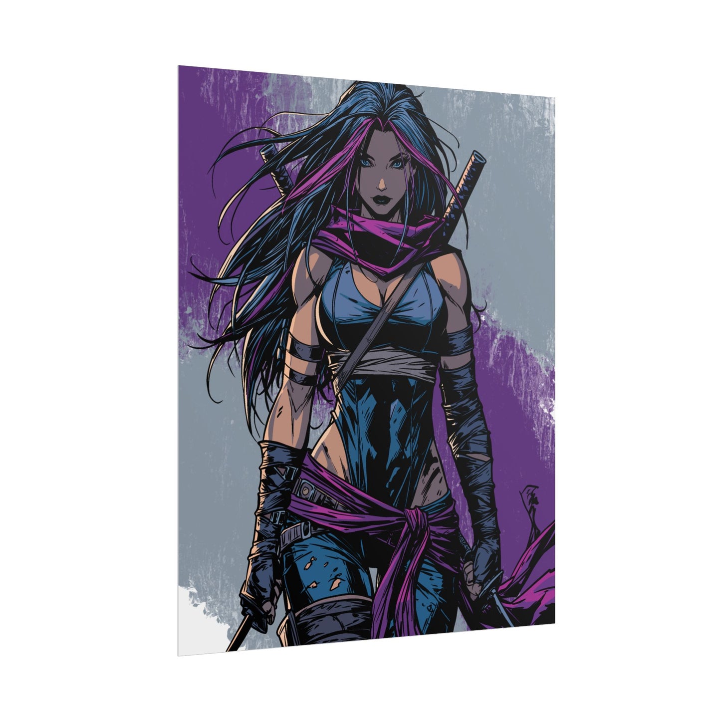 Psylocke - Femme Fatale Poster — Rolled Art Print