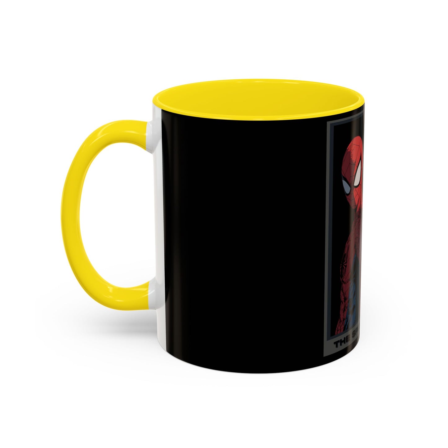 Spider & Cat Duo Accent Coffee Mug – Black 11/15oz