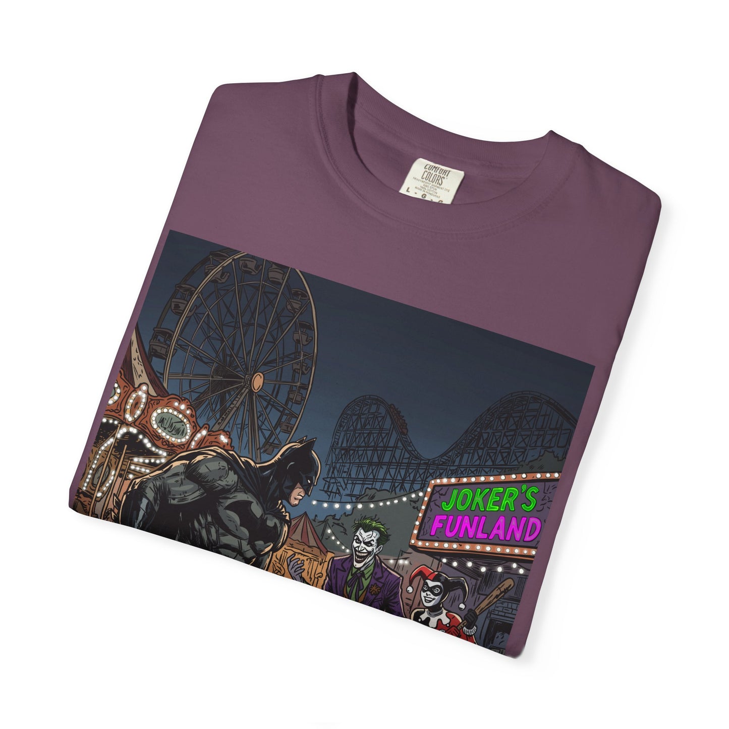Batman vs Joker Graphic T-Shirt — Gotham Carnival Night Tee