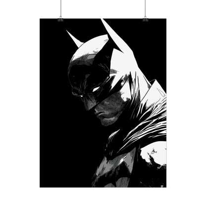 Batman Noir Portrait Poster