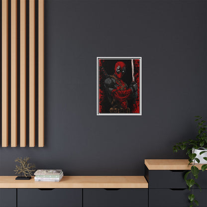 The Merc #2 - Framed Canvas Wall Art — Comic Antihero Sword Portrait