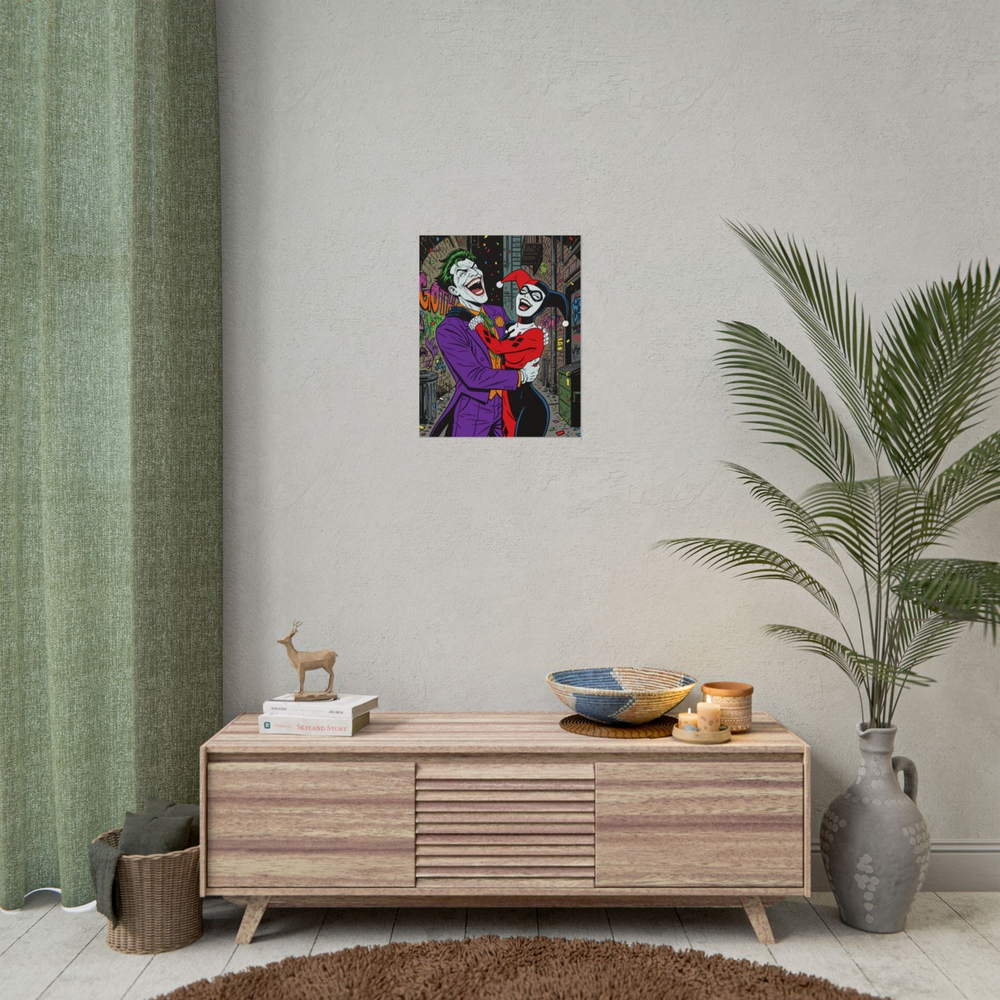 Joker & Harley Quinn Art Print