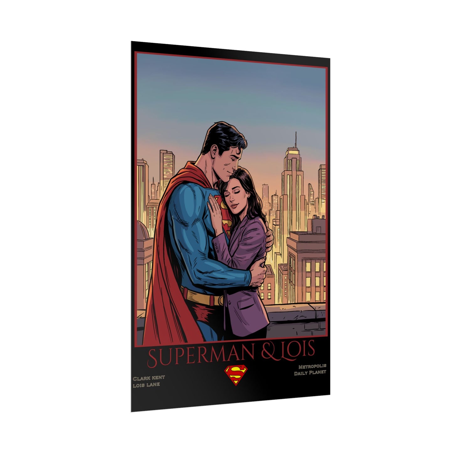 Superman & Lois Vintage Romance Wall Art