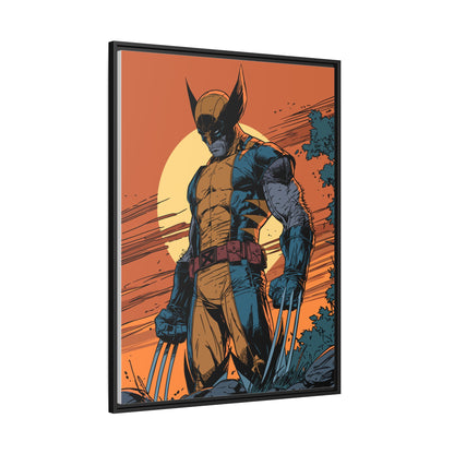 Wolverine Matte Framed Canvas Print