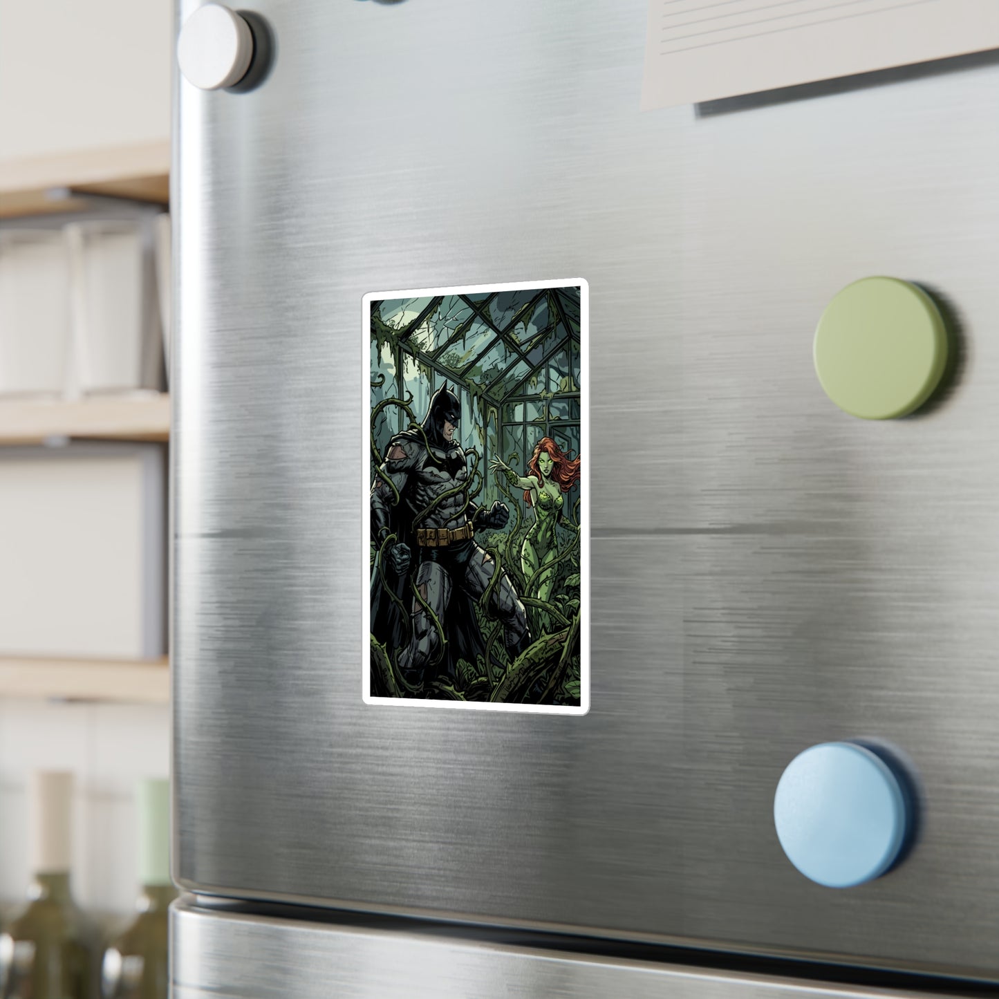 Batman & Poison Ivy Greenhouse Sticker