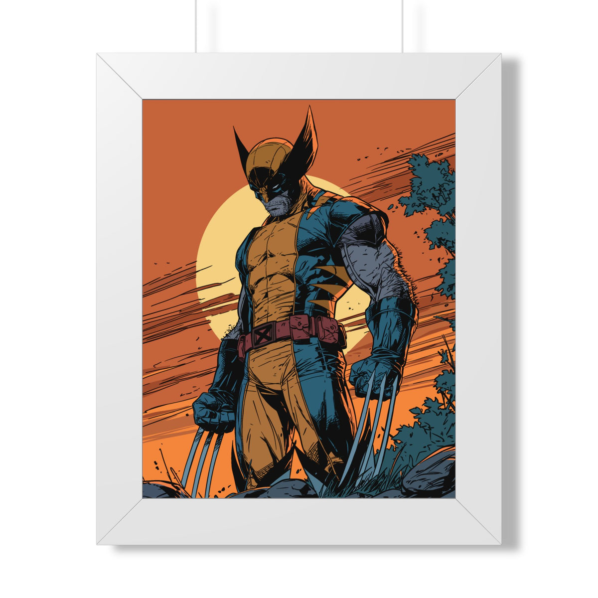 Wolverine - Dusk - Comic Art Framed Poster