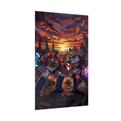 Optimus vs. Megatron - Poster