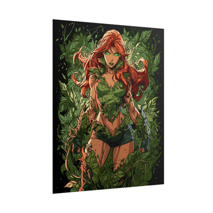 Poison Ivy Botanical Background Poster