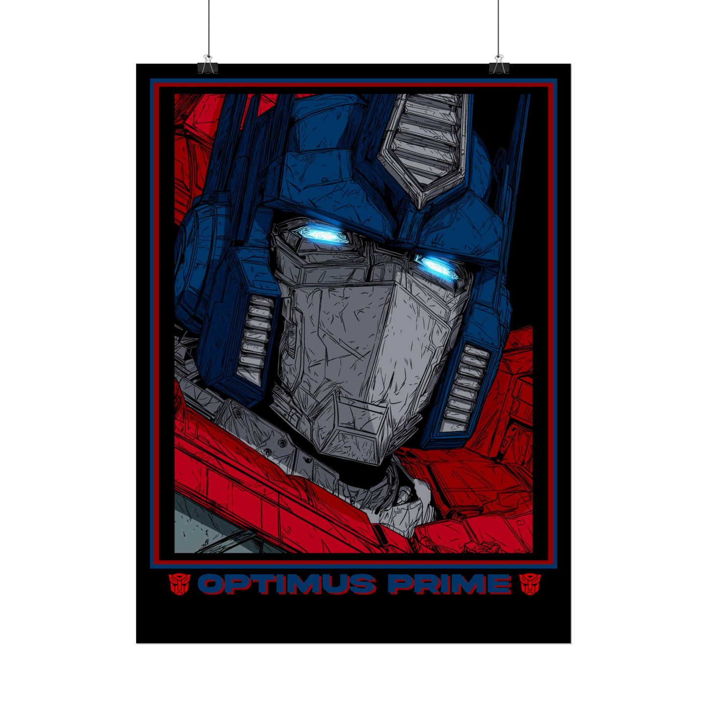 Optimus Prime Cinematic Rolled Poster