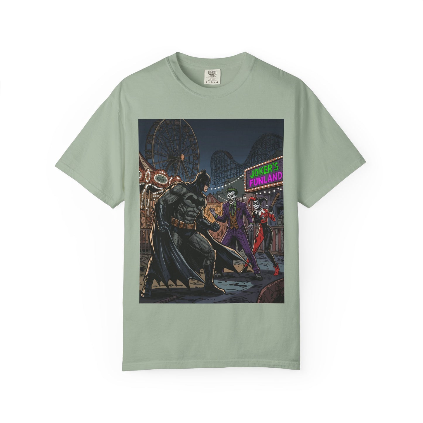 Batman vs Joker Graphic T-Shirt — Gotham Carnival Night Tee