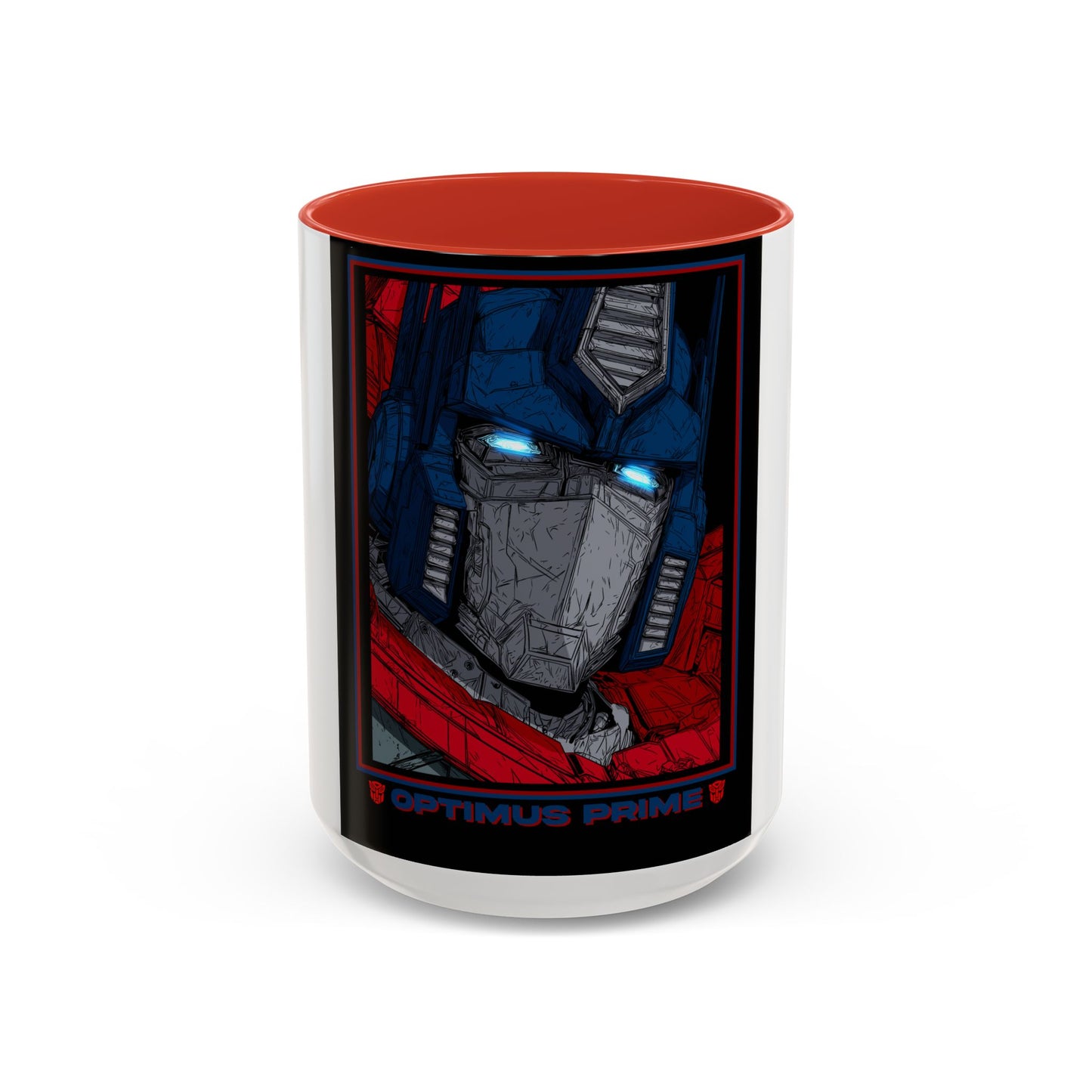 Optimus Prime Coffee Mug — Retro Robot Accent Ceramic Mug