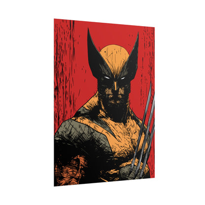 Wolverine Comic Art Poster
