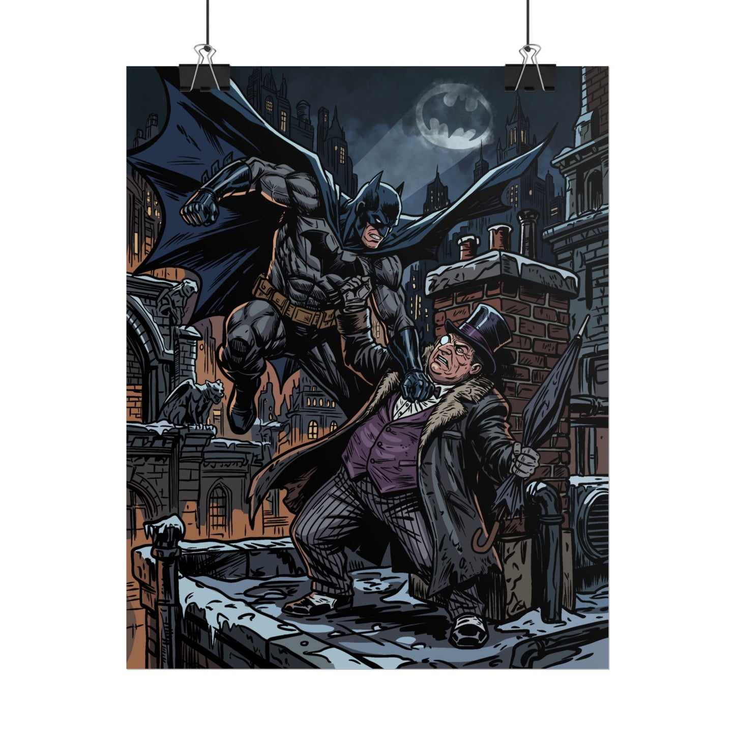 Batman vs. Penguin Rolled Poster
