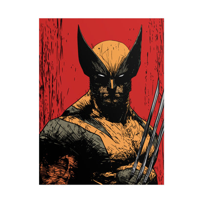 Wolverine Comic Art Poster
