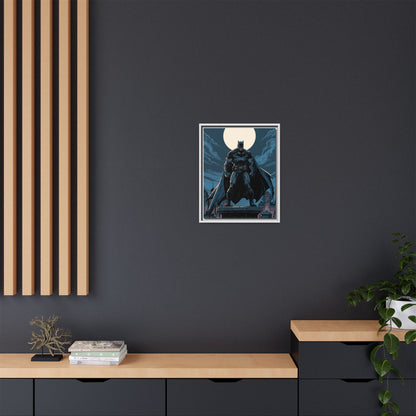Batman Moonlit Matte Canvas Framed Print