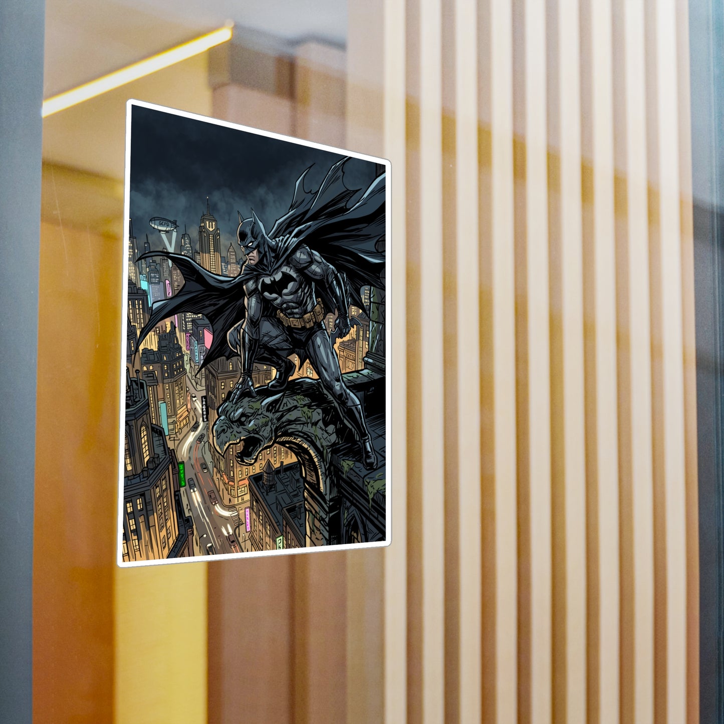 Batman Rooftop Magnet Sticker