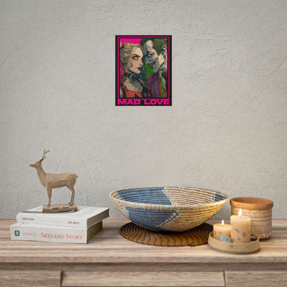 "Mad Love" Harley Quinn & Joker Comic Art Rolled Poster