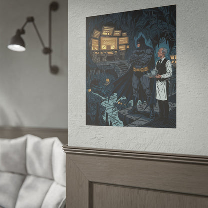 Batman Batcave Poster — Gotham Hero Art Print (Rolled)