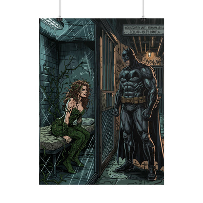 Batman & Poison Ivy Arkham Poster