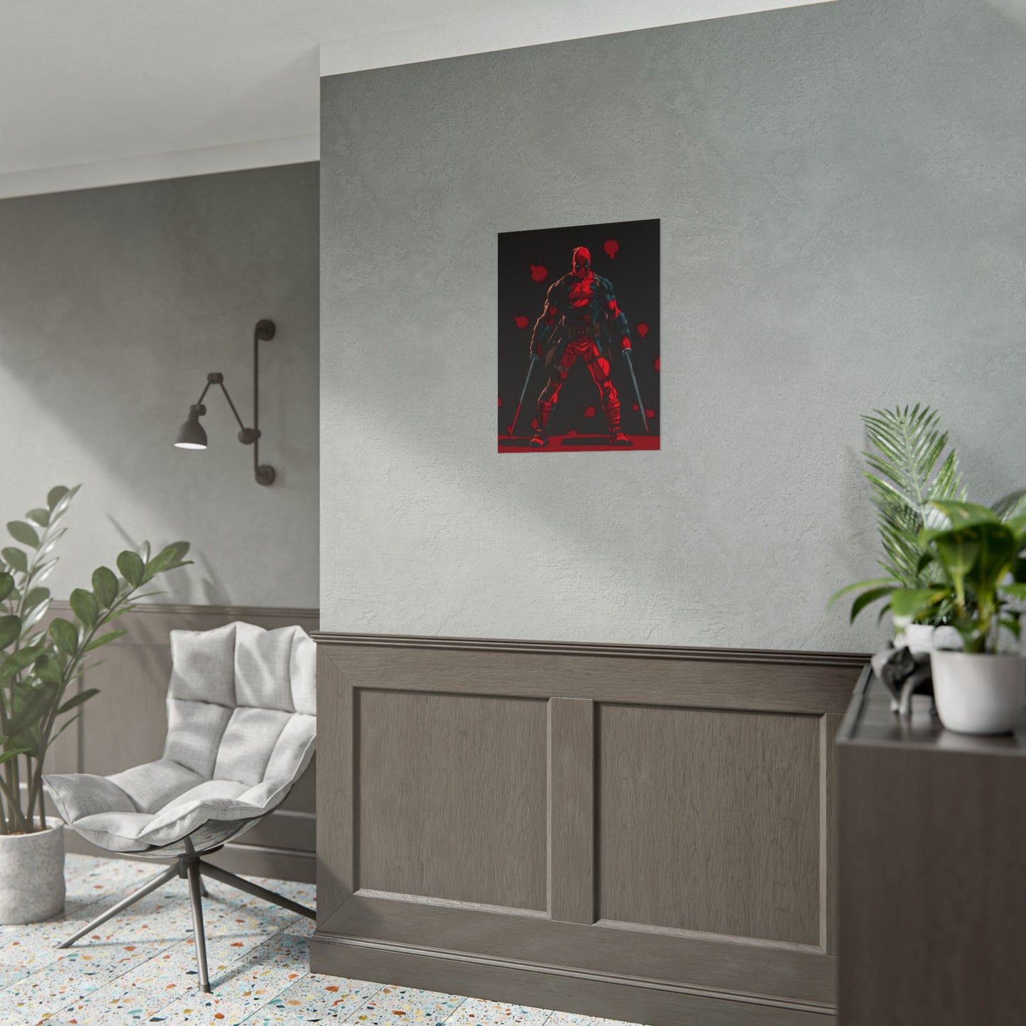 Deadpool Red & Black Poster