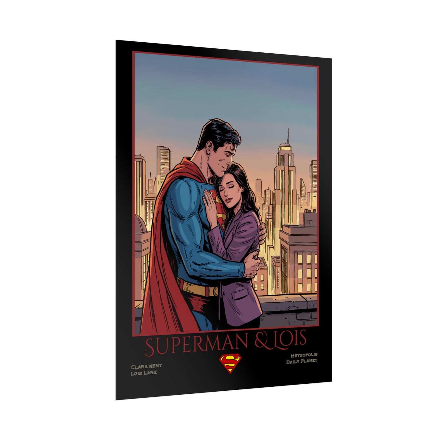 Superman & Lois Vintage Romance Wall Art
