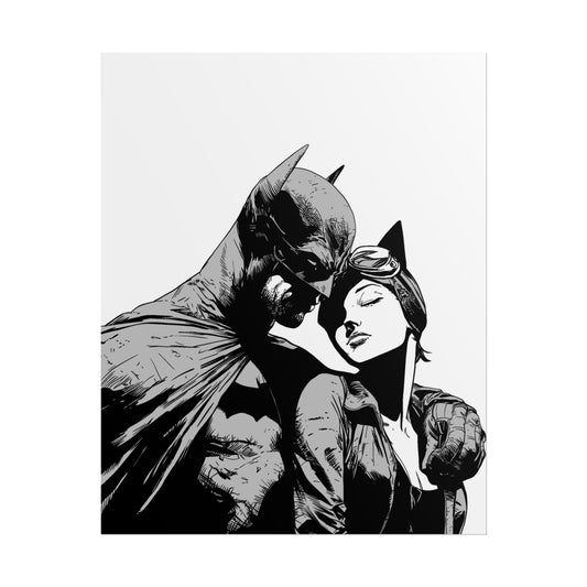 Batman & Catwoman Rolled Poster